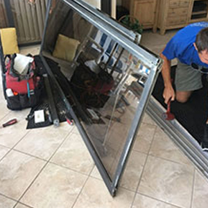 sliding glass door frame repair Rhode Island