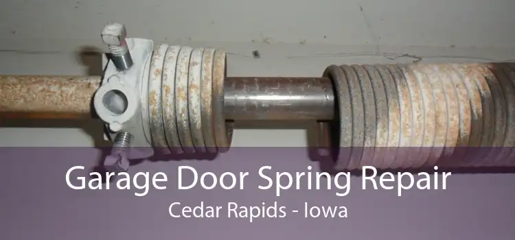 Garage Door Spring Repair Cedar Rapids - Iowa