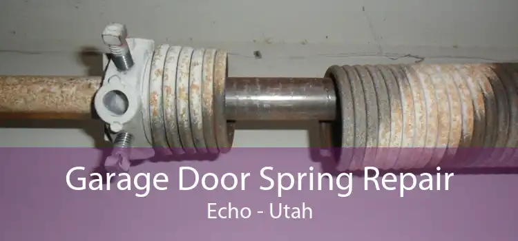 Garage Door Spring Repair Echo - Utah